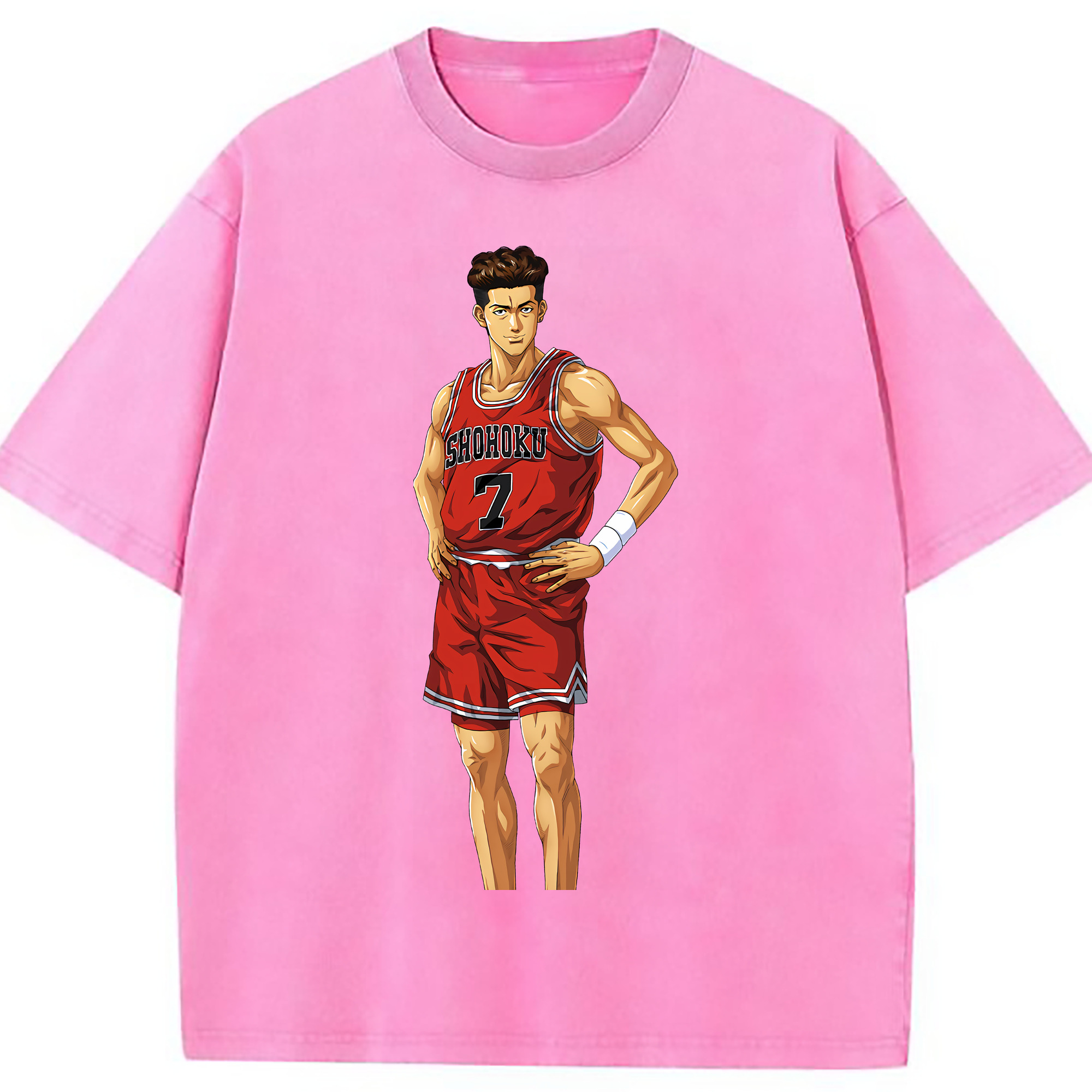 （画像用） SLAM DUNK／スラムダンク 綿100% ヴィンテージ風 半袖Tシャツ（フロントプリント）